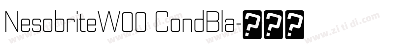 NesobriteW00 CondBla字体转换